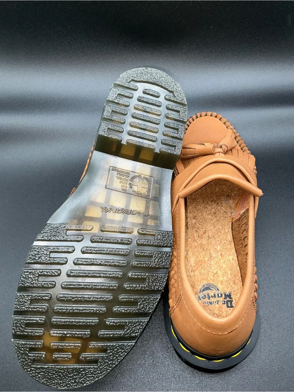 Dr. Martens tan leather